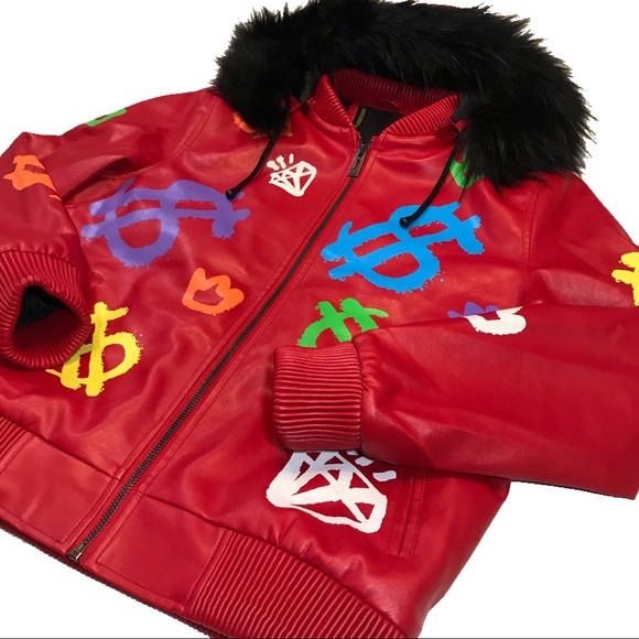 Men’s “Dollar Sign” Jacket. Medium, Large, and XL. - Picture 3 of 6